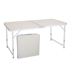 120 x 60 x 70 4Ft Portable Multipurpose Folding Table White