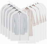 10x Clear Coat Dress Garment Clothes Cover Dust Protector Travel Bag with Zip