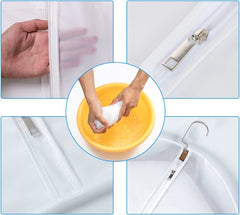 10x Clear Coat Dress Garment Clothes Cover Dust Protector Travel Bag with Zip