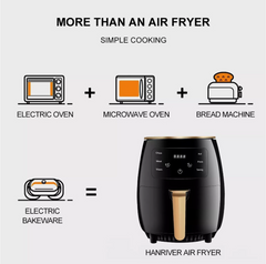4.5L Air Fryer Digital Kitchen Oven Oil Free Low Fat Healthy Frying Cooker UK