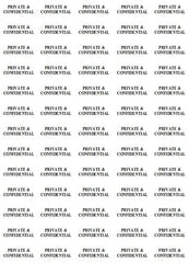 PRIVATE & CONFIDENTIAL Small Labels and Stickers Self Adhesive Printed Mail