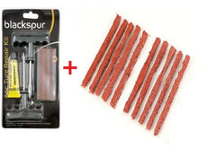 Tubeless Tire Tyre Puncture Repair Kit 4" Strips Plug Car Van Truck Bike