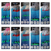 Saltwater Fishing 7 hook size 2 fishing mackerel feather lure sea Bait Fish