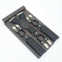 Business Men Adult Suspenders Clip Refined Non-slip Shoulder Straps - UK
