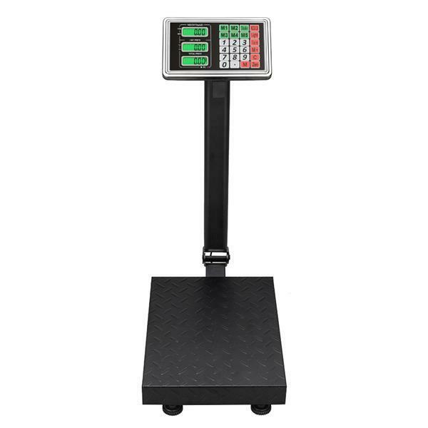 100KG/220lbs LCD Digital Personal Floor Postal Platform Scale Shipping Postal UK