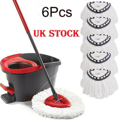 6pcs Easy Wring Clean Turbo Microfibre Replacement Refill Mop Head for Vileda UK