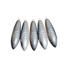 Mackerel Fishing weights 3oz, 4oz, 5oz available in 5, 10 & 20/ pack