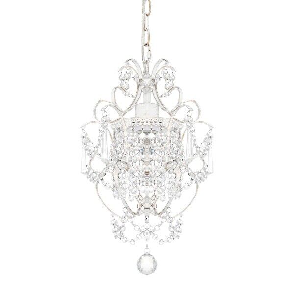 White Chandelier Mini Crystal Chandelier Lighting K9 Crystal Retro Craft Elegant