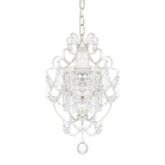 White Chandelier Mini Crystal Chandelier Lighting K9 Crystal Retro Craft Elegant
