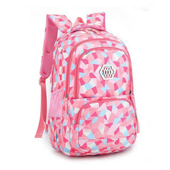 Geometric Pattern Backpack for Girls Boys Middle School Bag Elementary Bookbags
