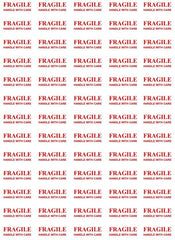 FRAGILE - Handle With Care Labels Small Stickers