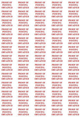 PROOF OF POSTING OBTAINED Small Labels Stickers Self Adhesive Printed Mail
