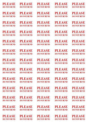 Please Do Not Bend Small Labels Stickers Self Adhesive Printed Mail sticker