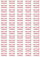 OUT OF STOCK Stickers in RED / BLACK- Labels