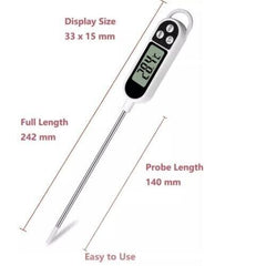 Digital Food Thermometer Probe Cooking Meat Kitchen Temperature BBQ Turkey Milk