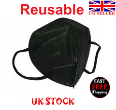 10PCS Reusable FFP2 Face Mask Hygienic Cover Protection Non-medical - UK