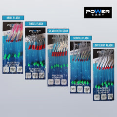 Mackerel Feather 7 Hooks Hook size 2 Saltwater Fishing - UK