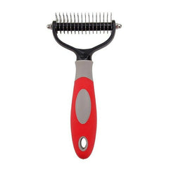 16 Teeth Double Sided Pet Cat Dog Hair Fur Shedding Trimmer Grooming - UK