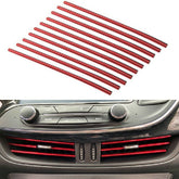10Pcs Car Air Conditioner Outlet Vent Grille Decor U Shape Molding Trim Strip