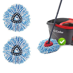 6pcs Easy Wring Clean Turbo Microfibre Replacement Refill Mop Head for Vileda UK