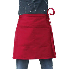 Universal Restaurant Bistro Plain Apron with 2 Pockets Half Size Waist Aprons UK