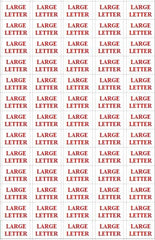 LARGE LETTER Small Labels Stickers Self Adhesive Printed Mail sticker