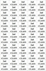 2nd Class Sticky Labels Small Stickers Post Details Postal Service -UK