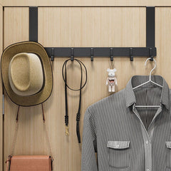 Over The Door 8 Hooks Hanger Racks Organizer Clothes Storage Towel Coat Rack -UK