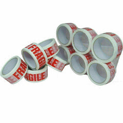 Fragile Tape Low Noise Packaging Parcel Packing Tape Strong 48mm x 66m - UK