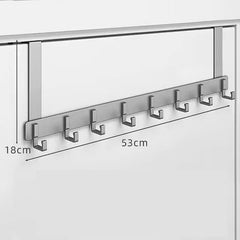 Over The Door 8 Hooks Hanger Racks Organizer Clothes Storage Towel Coat Rack -UK