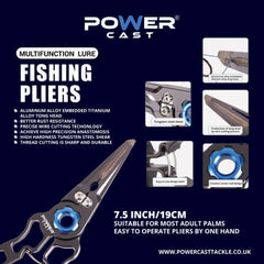Aluminum Sea Saltwater & Freshwater Multifunction Lure Fishing Pliers UK