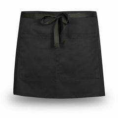Universal Restaurant Bistro Plain Apron with 2 Pockets Half Size Waist Aprons UK