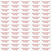International PACKAGE Small Labels Self Adhesive Printed Mail stickers - UK
