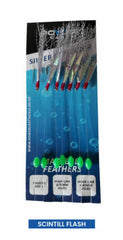 Sabiki 7 hook size 2/0 fishing mackerel feather lure sea Herring Bait Fish -UK