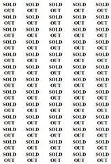 SOLD OUT Stickers - Out of Stock Labels - Red - Black