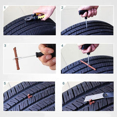 100Pcs Car Bike Tubeless Seal 10cm Strip Plug Tire Puncture Repair Recovery Kit