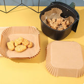 100x 20cm Air Fryer Liner Disposable Paper Non-Stick Pan Parchment Baking Papers