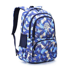 Geometric Pattern Backpack for Girls Boys Middle School Bag Elementary Bookbags