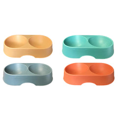 Plastic Pet Dog Feeding Bowl 25 x 13 x 5 cm - Random Colour.