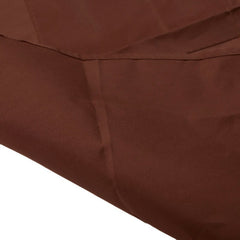 Plain Unisex Cooking Catering Work Apron Tabard with Twin Double Pocket Brown