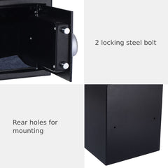 Electronic Security Safe Box with 2 Manual Override Keys for Home Office