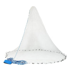 Hand Throw Fishing Cast Net Spin Bait Sinker Nylon Mesh Equipment Full Spread