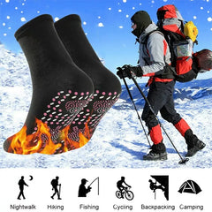 Winter Socks Increase Friction Massage Socks Keep Foot Warmth - Black 1 Pair