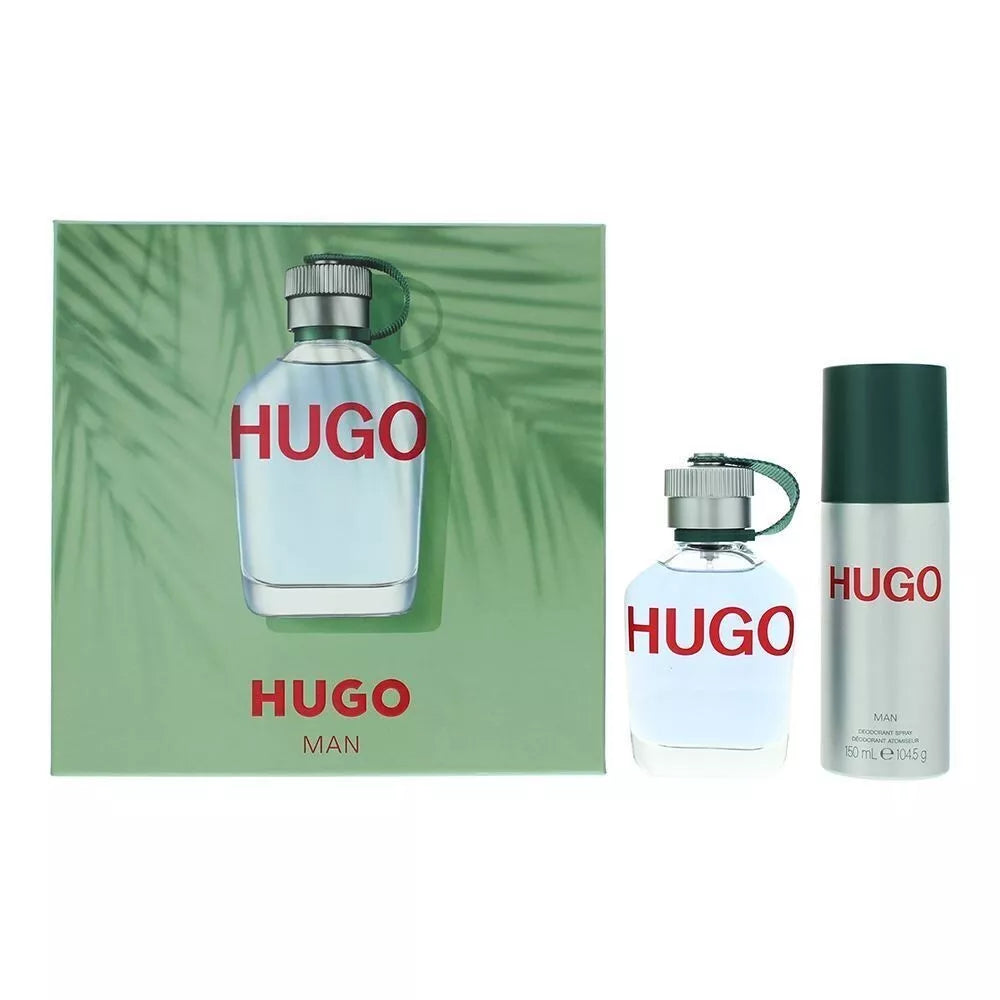 Hugo Boss Man Eau de Toilette 75ml Deodorant Spray 150ml Gift Set For Him Shopositive