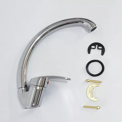 Kitchen Sink Mixer Tap Single Lever with Long Spout Monobloc Faucet - UK
