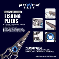 Aluminium Sea Saltwater & Freshwater Multifunction Lure Fishing Pliers