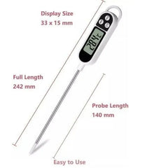 Digital Food Thermometer Temperature Probe Meat Cooking Jam Sugar BBQ Turkey