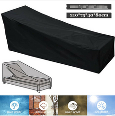 2x Waterproof Sunbed/Sun Lounger Garden Patio Furniture Cover Outdoor Rattan Bed