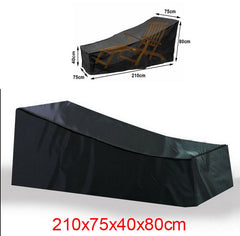 2x Waterproof Sunbed/Sun Lounger Garden Patio Furniture Cover Outdoor Rattan Bed