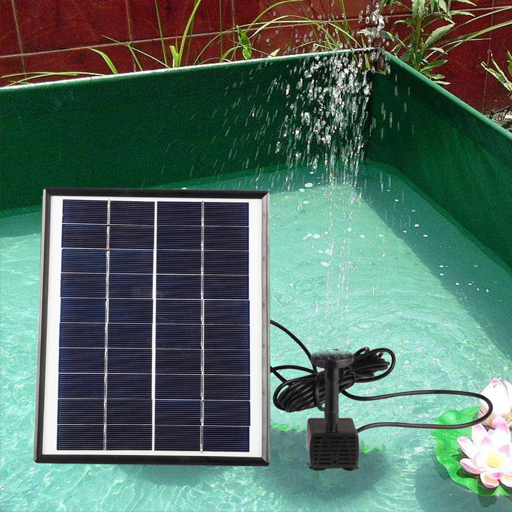 5W 400L/H Solar Panel Powered Water Pump Garden Pool Pond Fish Aquarium Fountain